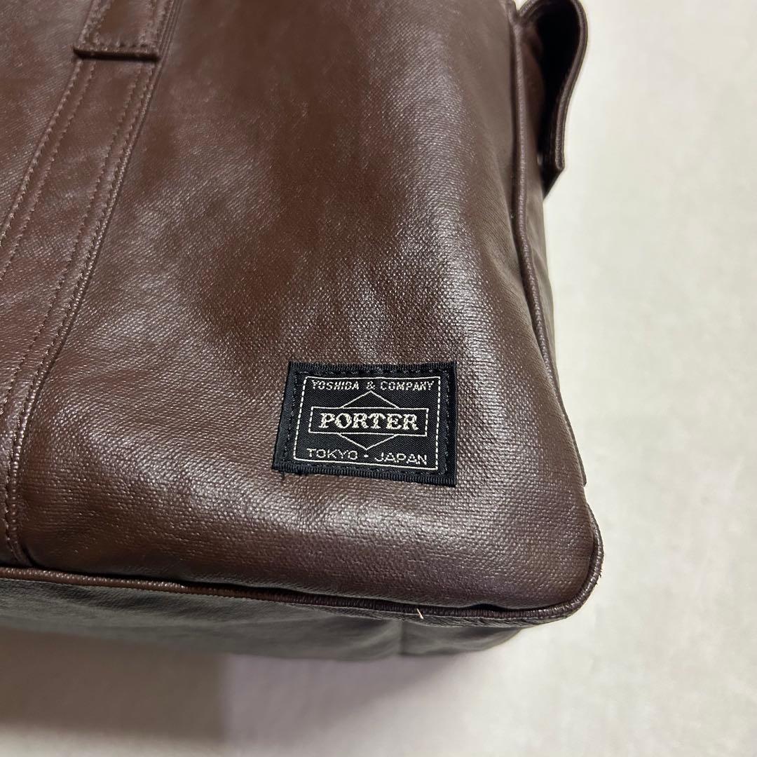 【廃盤美品】PORTER ボストンバッグ ブラウンレザー 吉田鞄