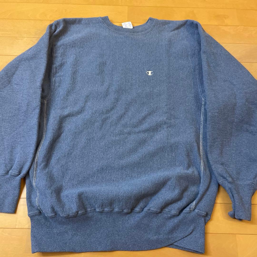 j*i様 レアカラー 青杢 チャンピオン リバースウィーブ スウェット