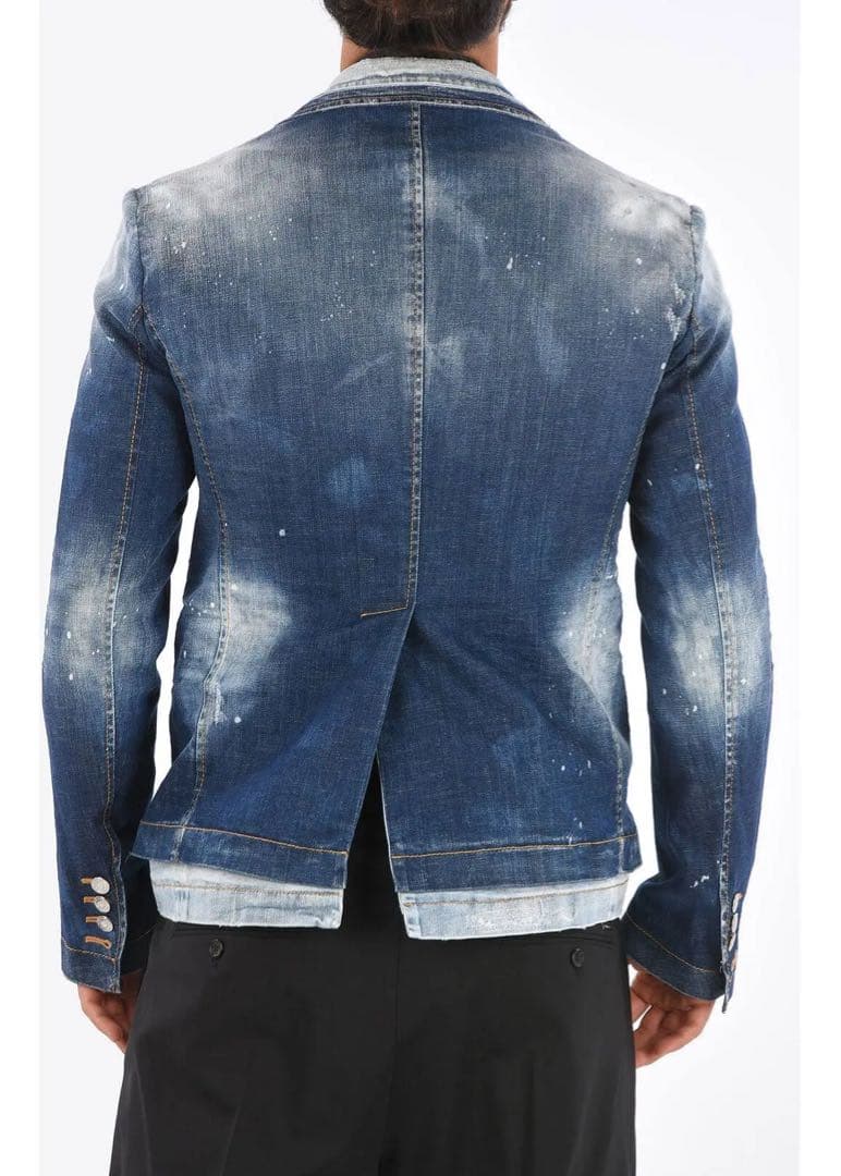 定価24万 20AW傑作・新品 高級シルエット 極上デニムジャケット サイズ48