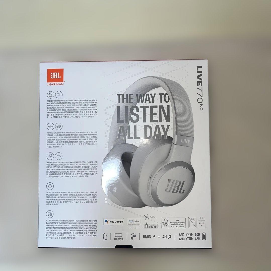 JBL LIVE ワイヤレスヘッドホン ホワイト