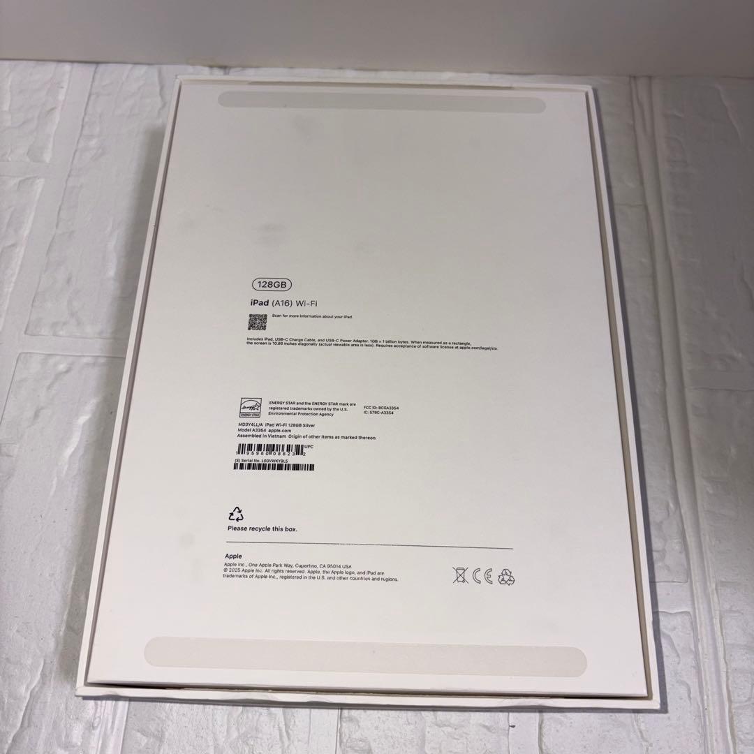 iPad（A16）11世代 11インチWi-Fi 128GB シルバー