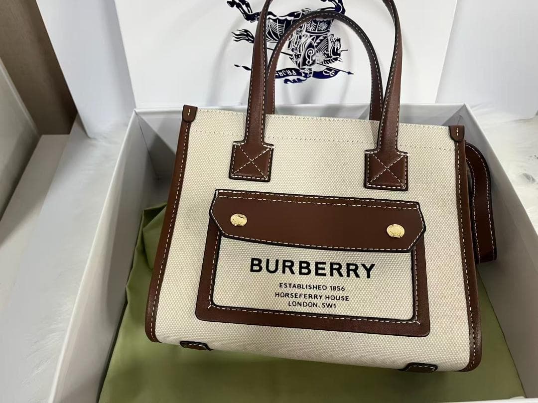 BURBERRY ショルダーバッグ ベージュ/ブラウン~~·