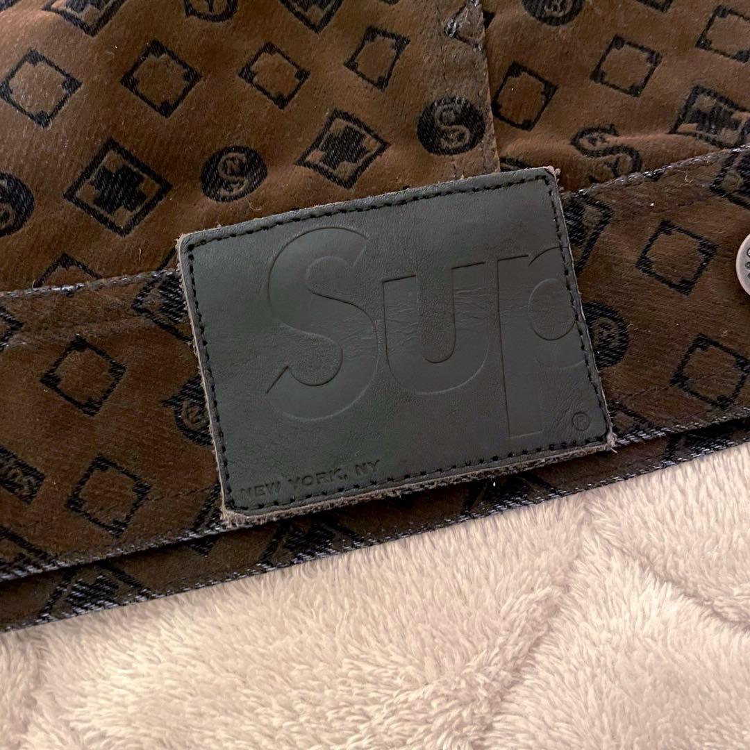 コ*キ様 Supreme Flocked Denim Trucker Jacke