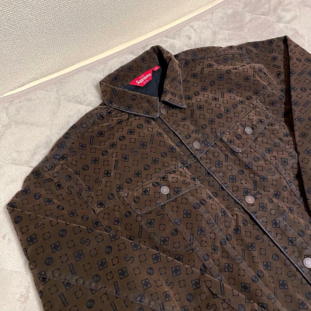 コ*キ様 Supreme Flocked Denim Trucker Jacke