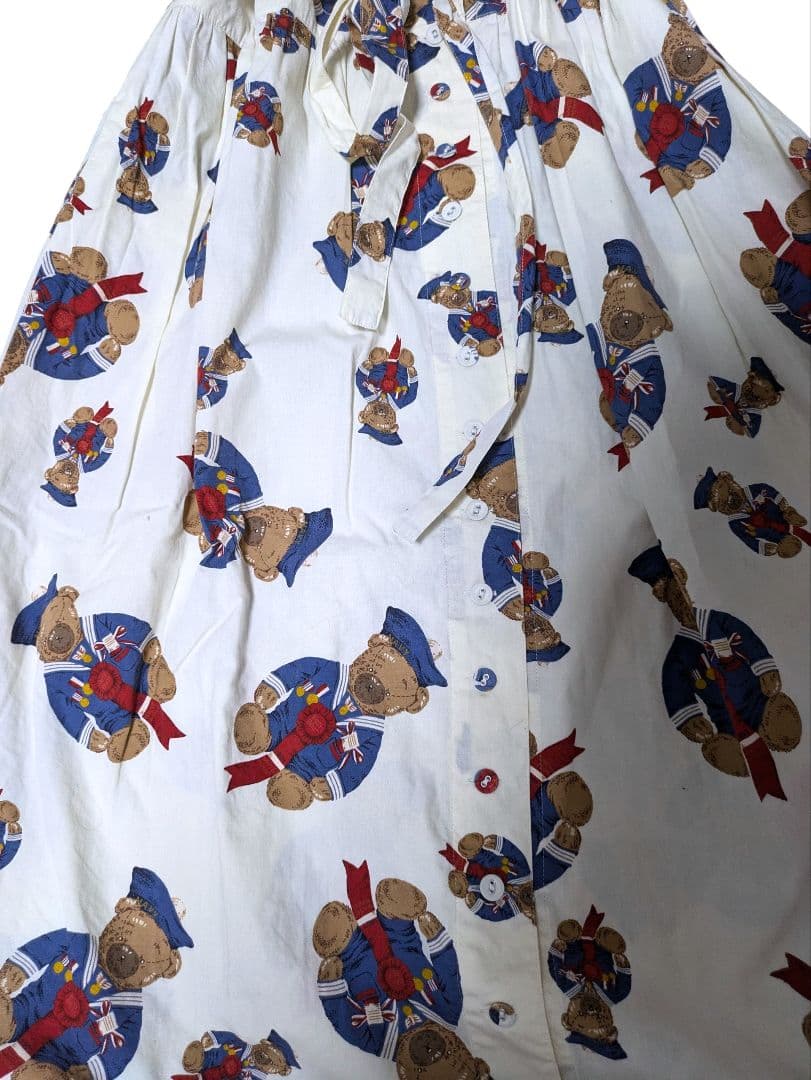 ピンクハウス　PINK HOUSE ロングワンピース セーラー ベアー くま