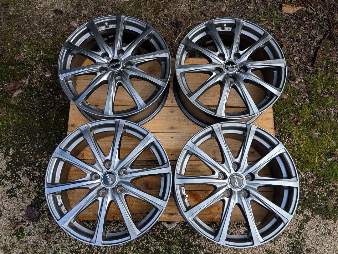 マナレイスポーツ　ユーロスピード　17インチ　7.0J　114.3　5穴　4本