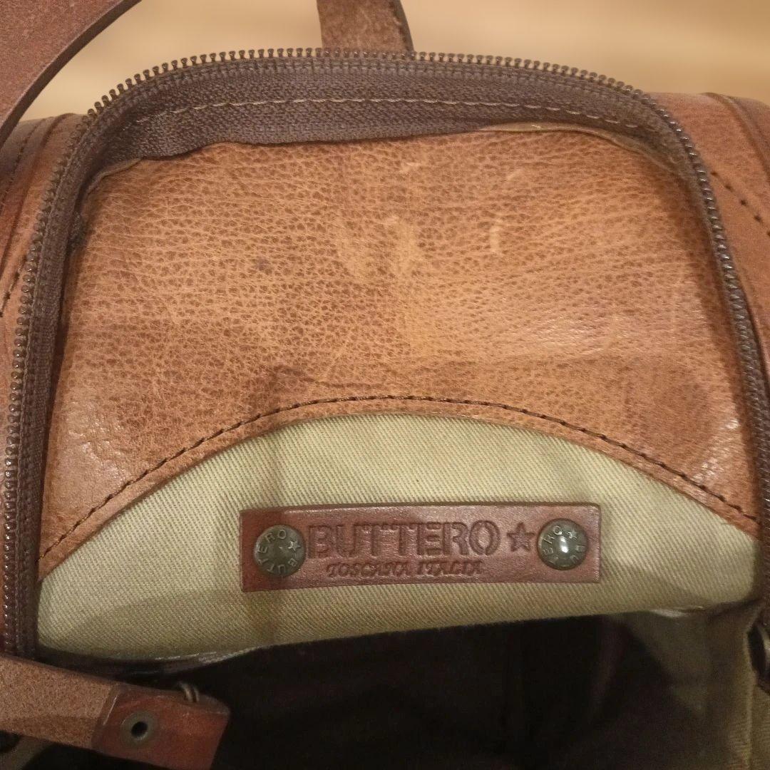BUTTELO ブッテロ レザーボディーバッグ ショルダーバッグ　ブラウン