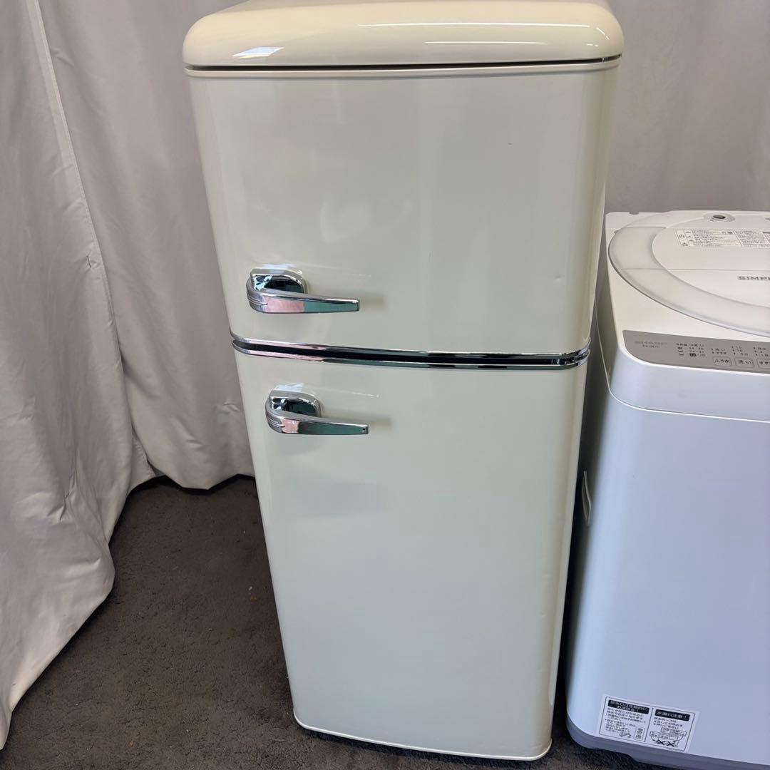90❤️　レトロ冷蔵庫　洗濯機　7キロ　一人暮らし　シャープ　安い　中古　設置無料