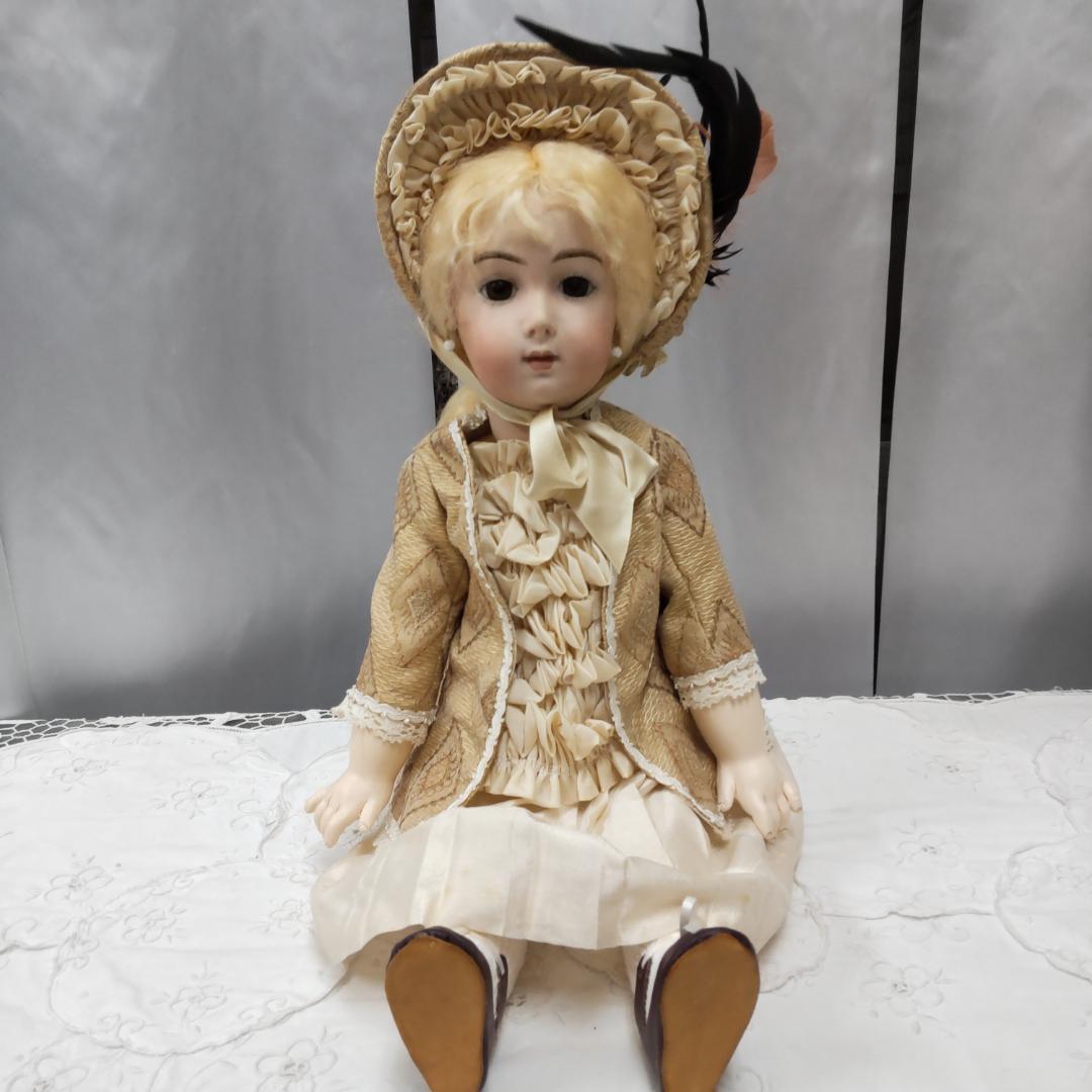 値下げ依頼不可　アンティークドールリプロ　作家　ビスクドール