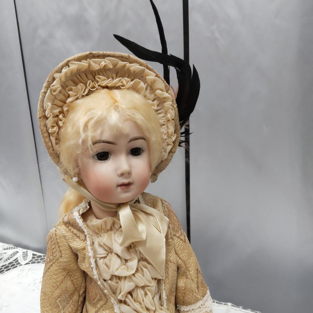 値下げ依頼不可　アンティークドールリプロ　作家　ビスクドール