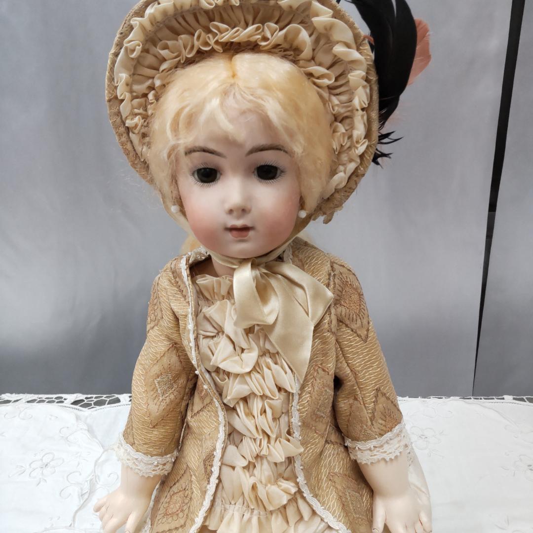 値下げ依頼不可　アンティークドールリプロ　作家　ビスクドール