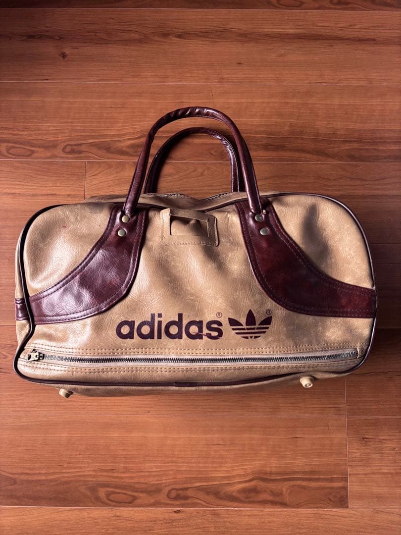 80s adidas アディダス　ヴィンテージ　ボストンバック　希少カラー