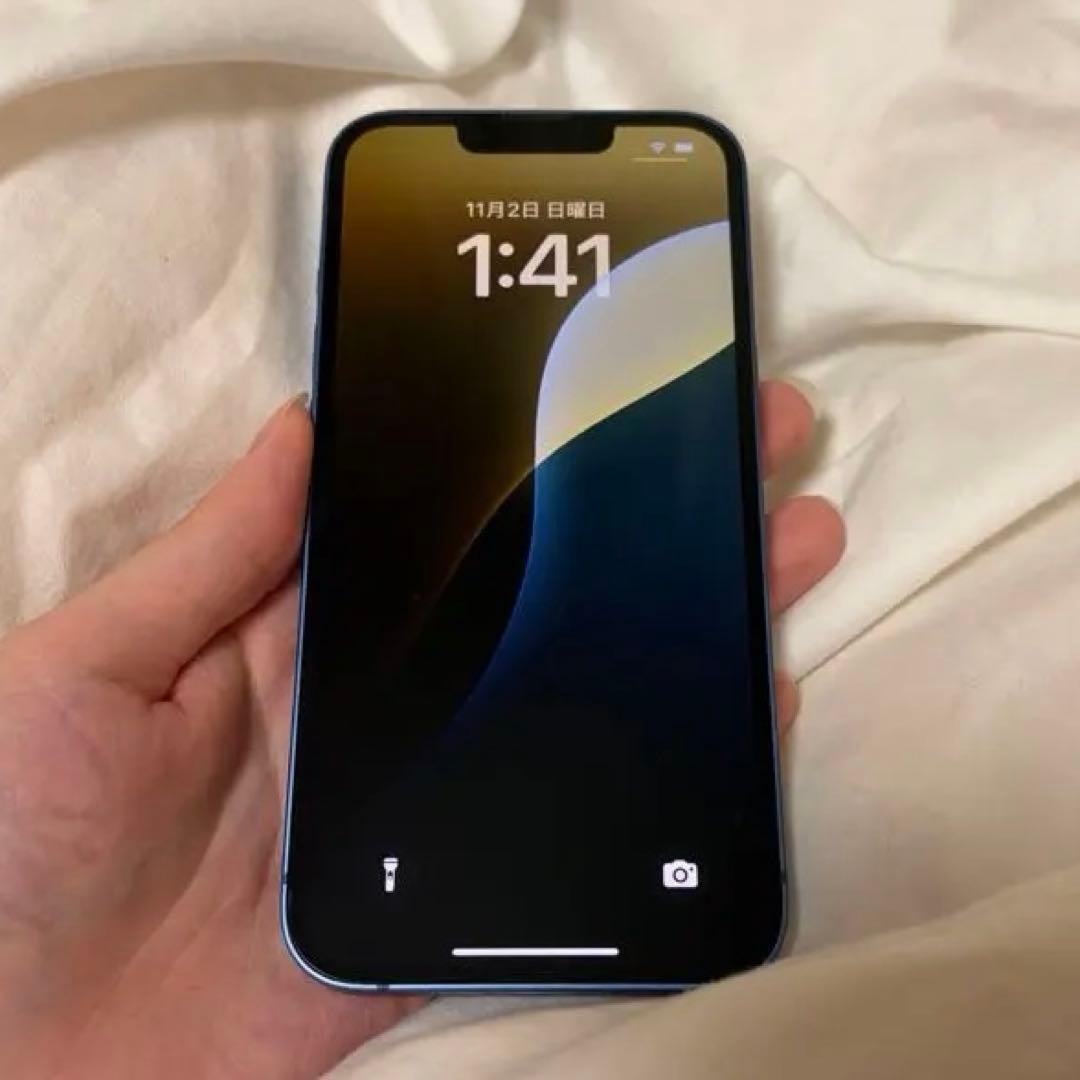 iPhone13 本体 ブルー 128GB SIMフリー 箱付き