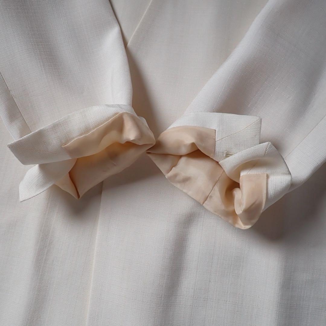 と*ち様 エブール ebure ヴァネッサビスコース ノーカラージャケット セッ