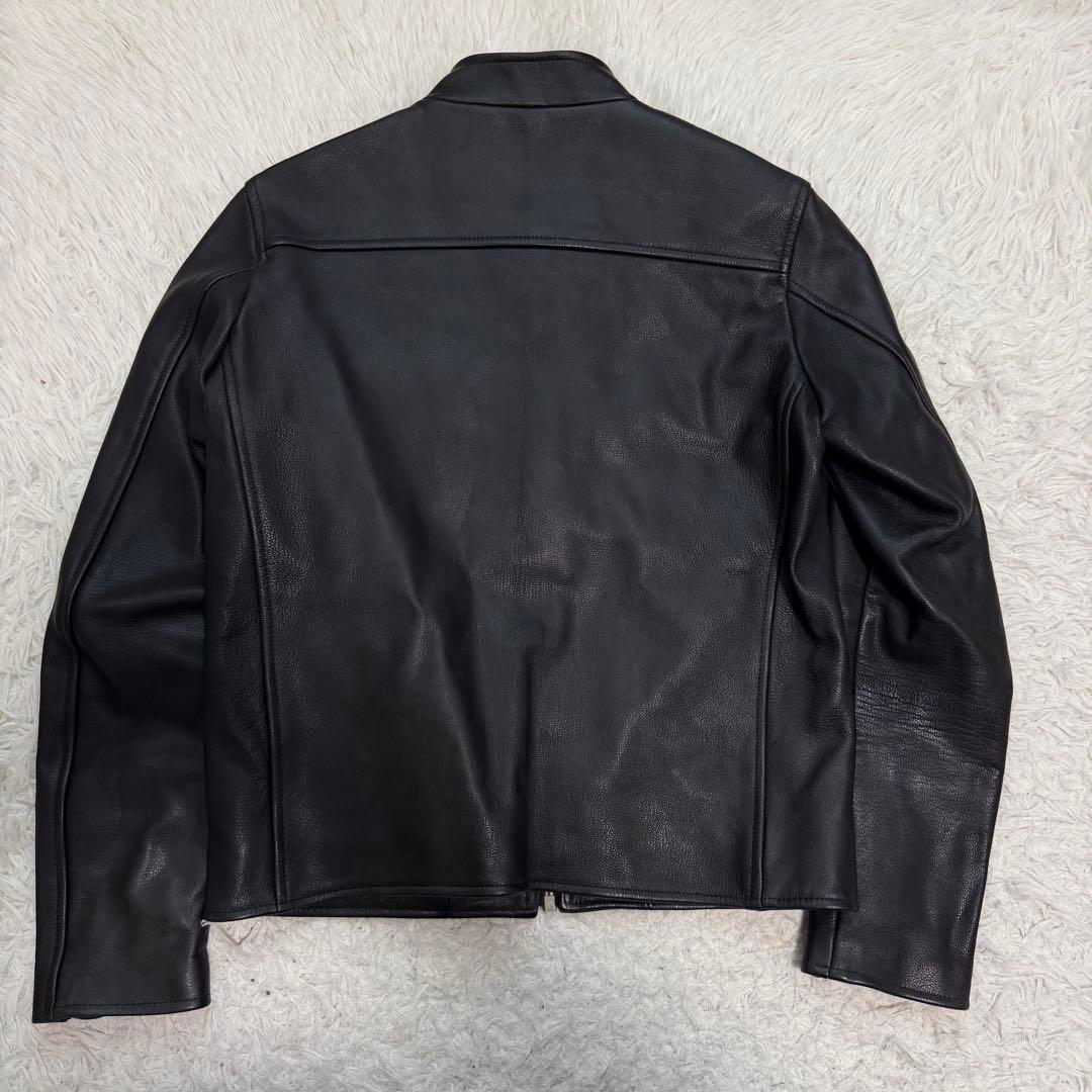 美品Lサイズ相当　scye シングルライダースジャケット　ラムレザージャケット
