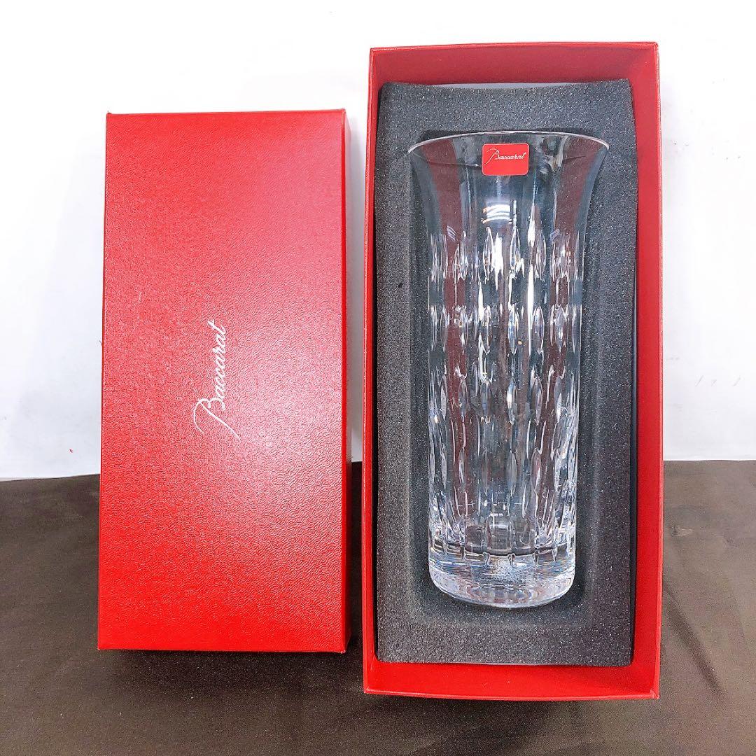 Baccarat バカラ 花瓶 フラワーベース フローラ グレイン 箱つき