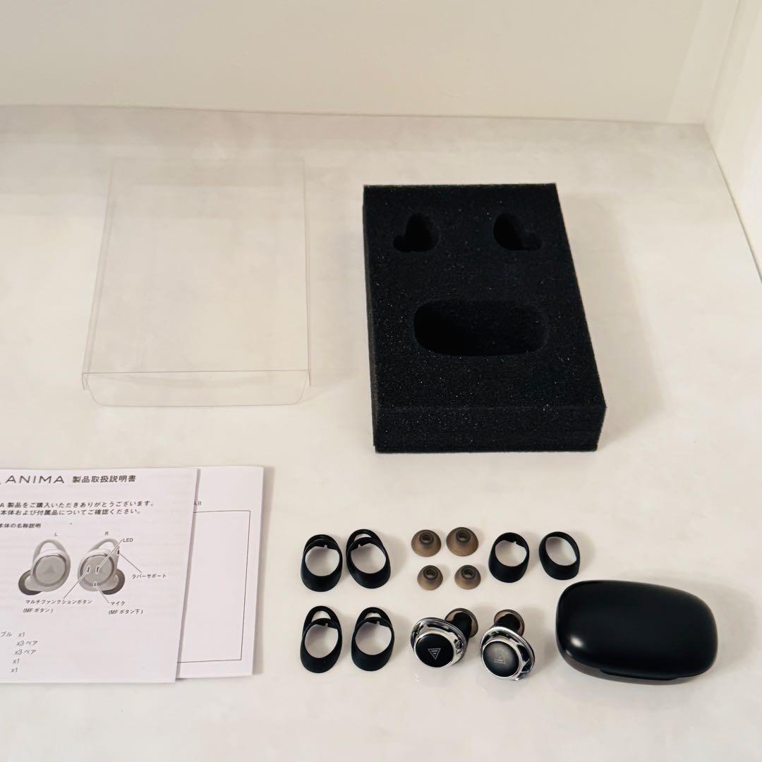 【美品】ANIMA ANW01 ワイヤレスイヤホン ブラック