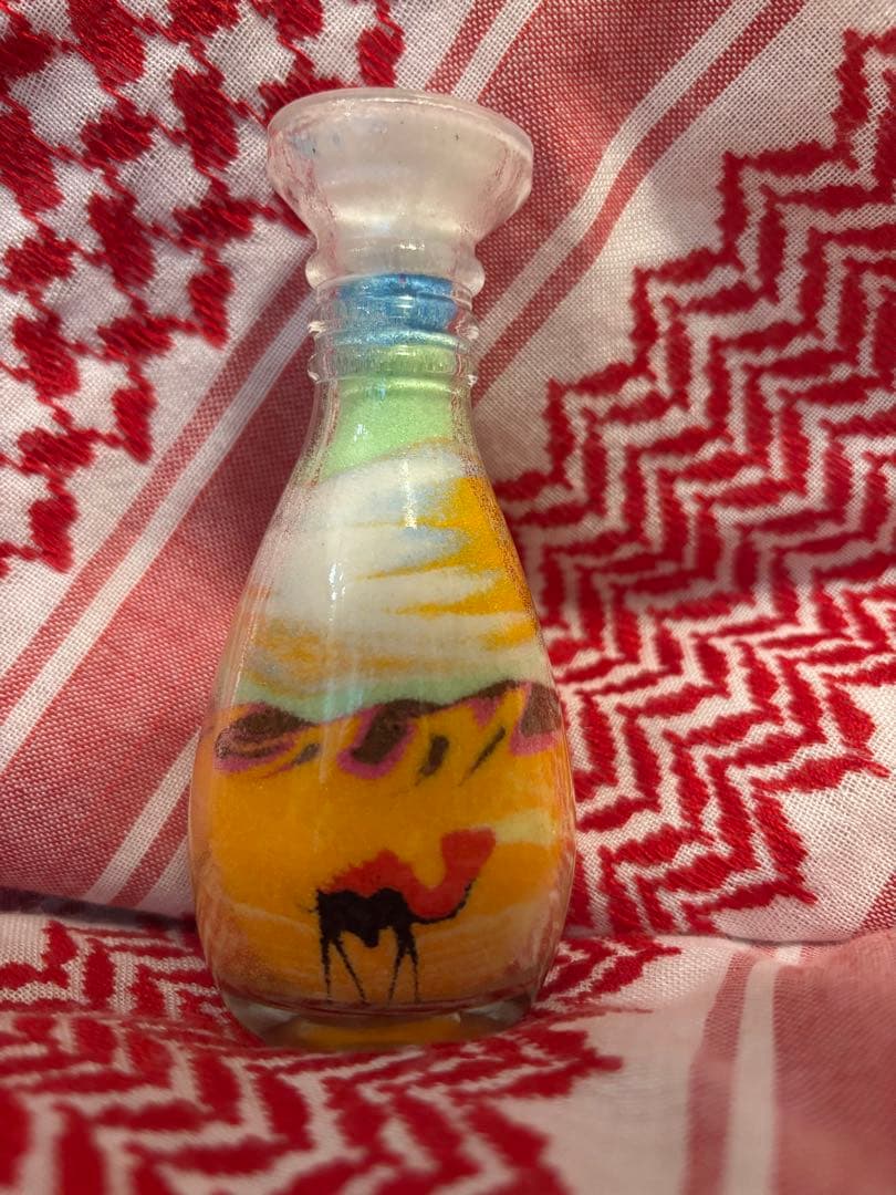 万博　ヨルダン館　サンドアート