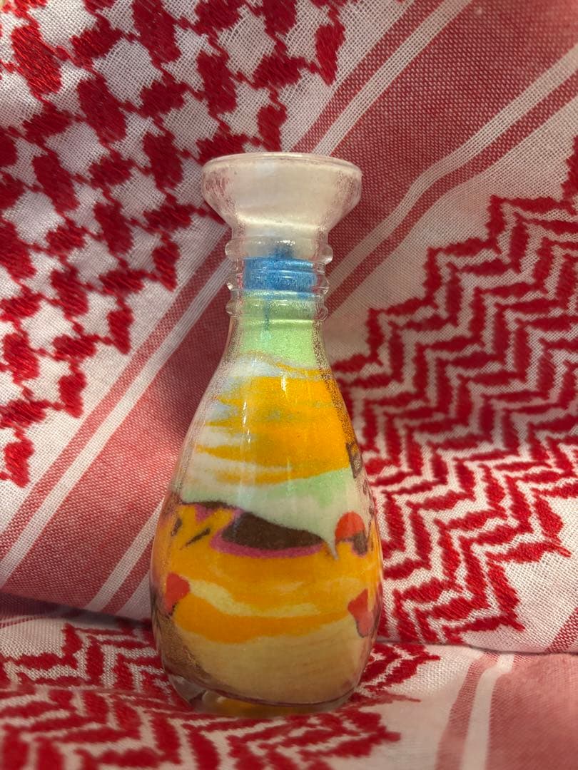 万博　ヨルダン館　サンドアート