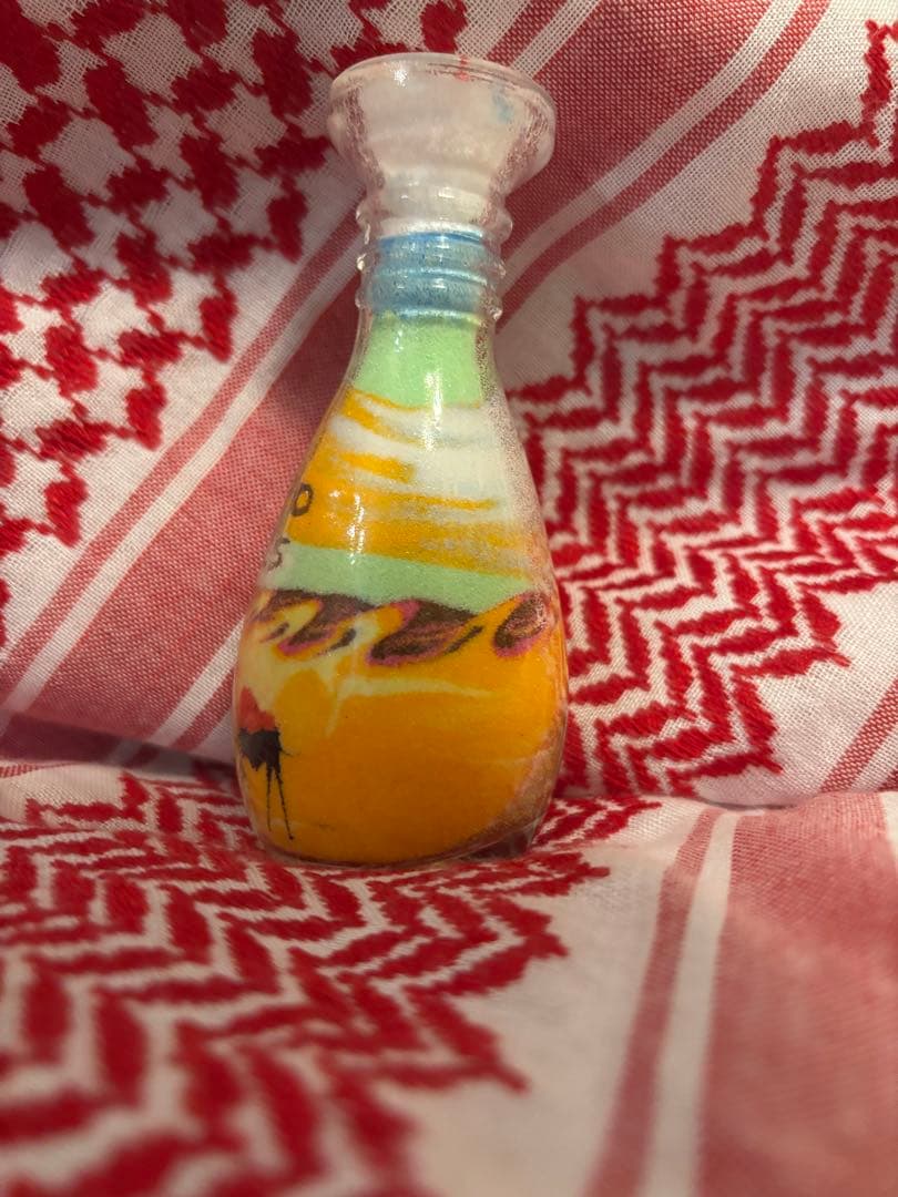 万博　ヨルダン館　サンドアート