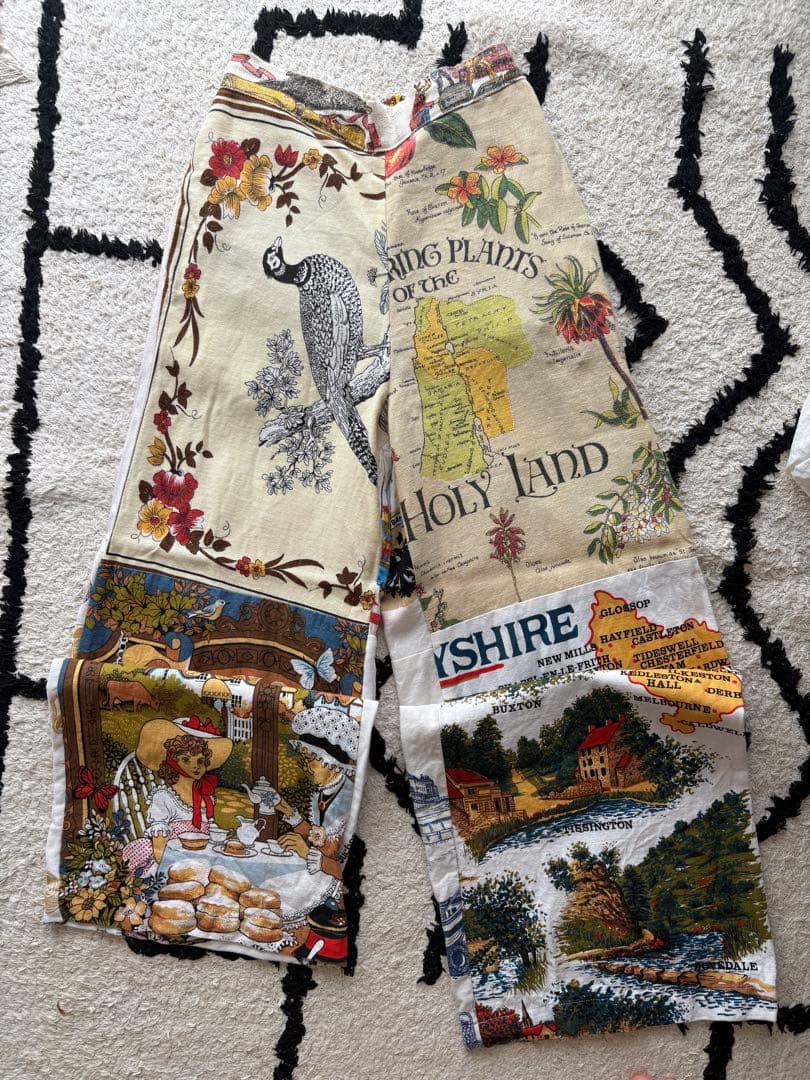 パッチワーク　ビンテージ　パンツ