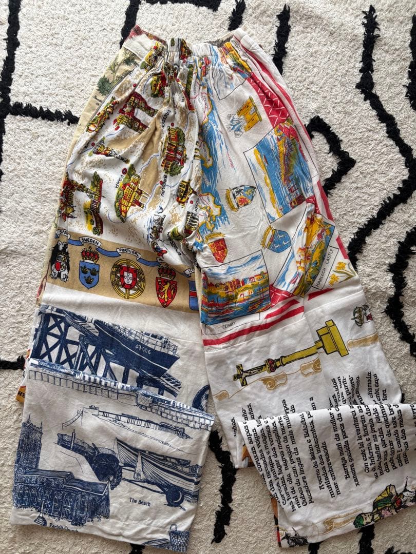 パッチワーク　ビンテージ　パンツ