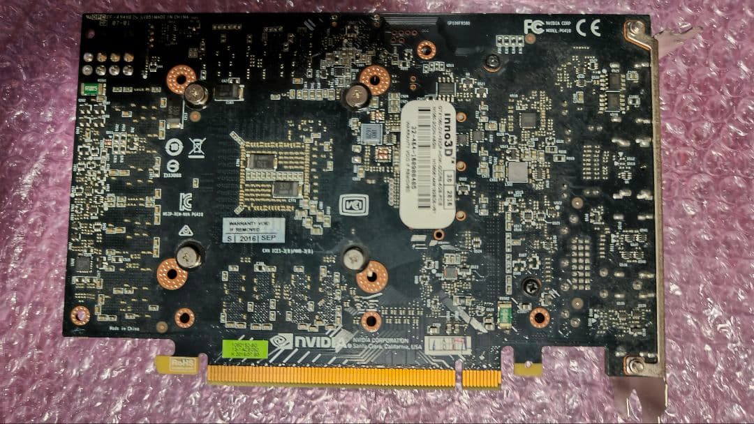 inno3D GTX 1060 6G 動作確認済み ①