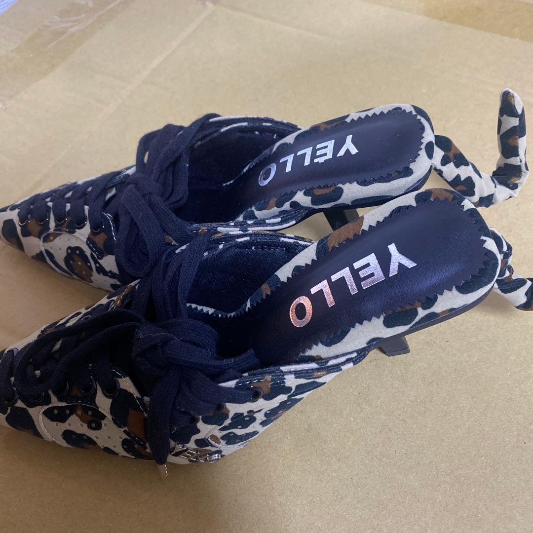 YELLO ヒョウ柄 ミュール スニーカーミュール