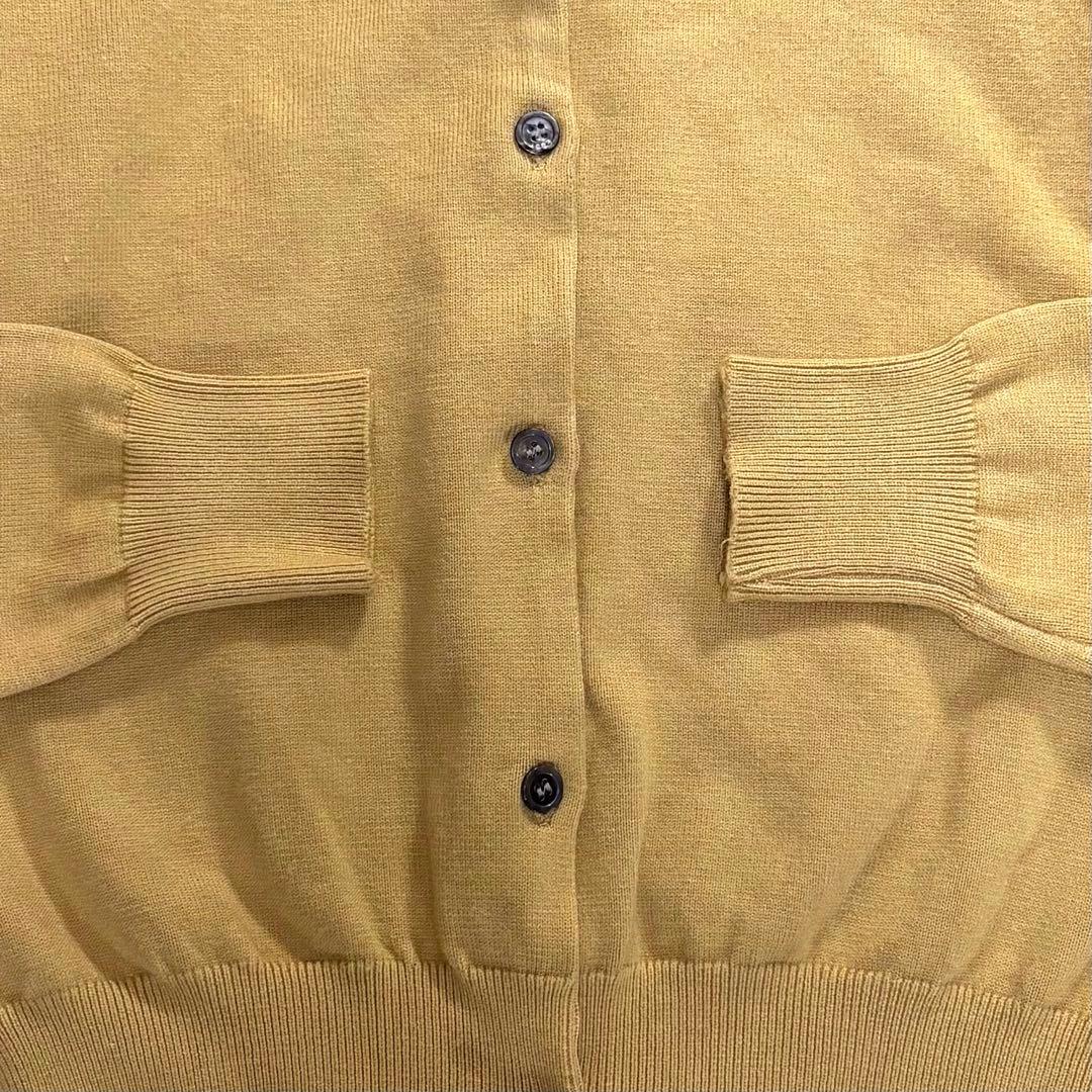 プレイ コムデギャルソン カーディガン 黒ハートロゴ ベージュ M 日本製