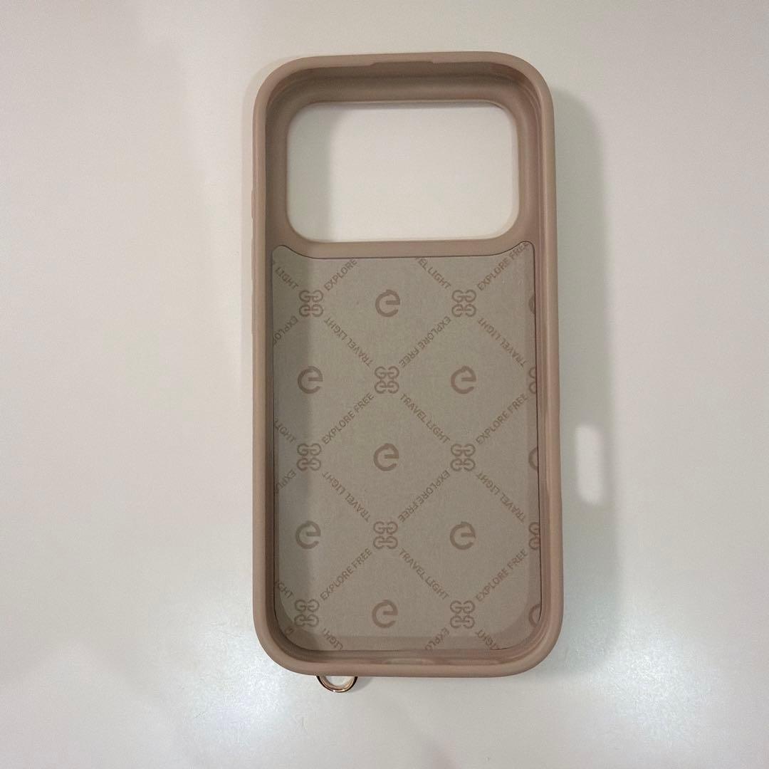 custype ハートデザインポーチ グレージュ iPhone17pro