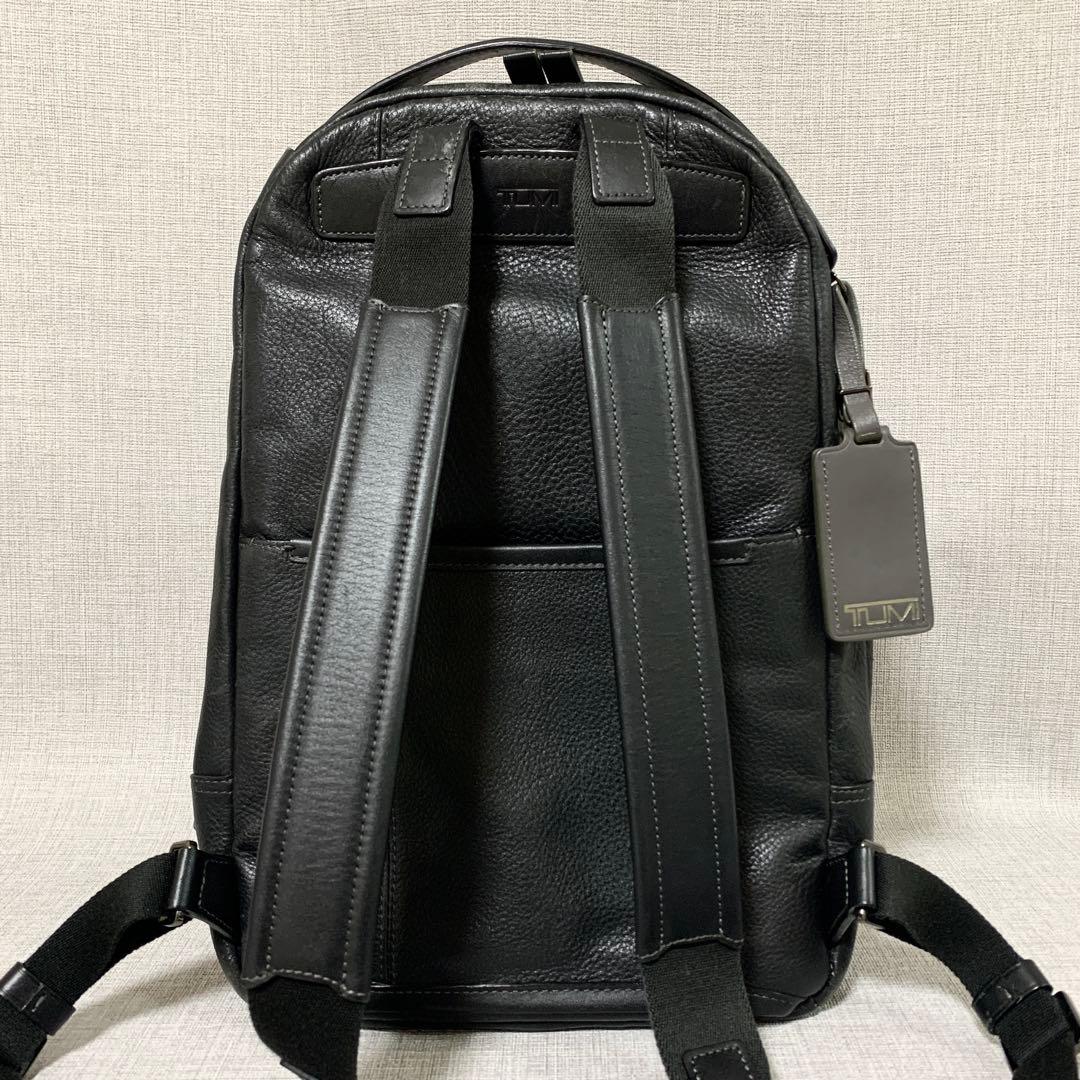 TUMI トゥミ ハリソン ベイツ オールレザー リュック ブラック ビジネス