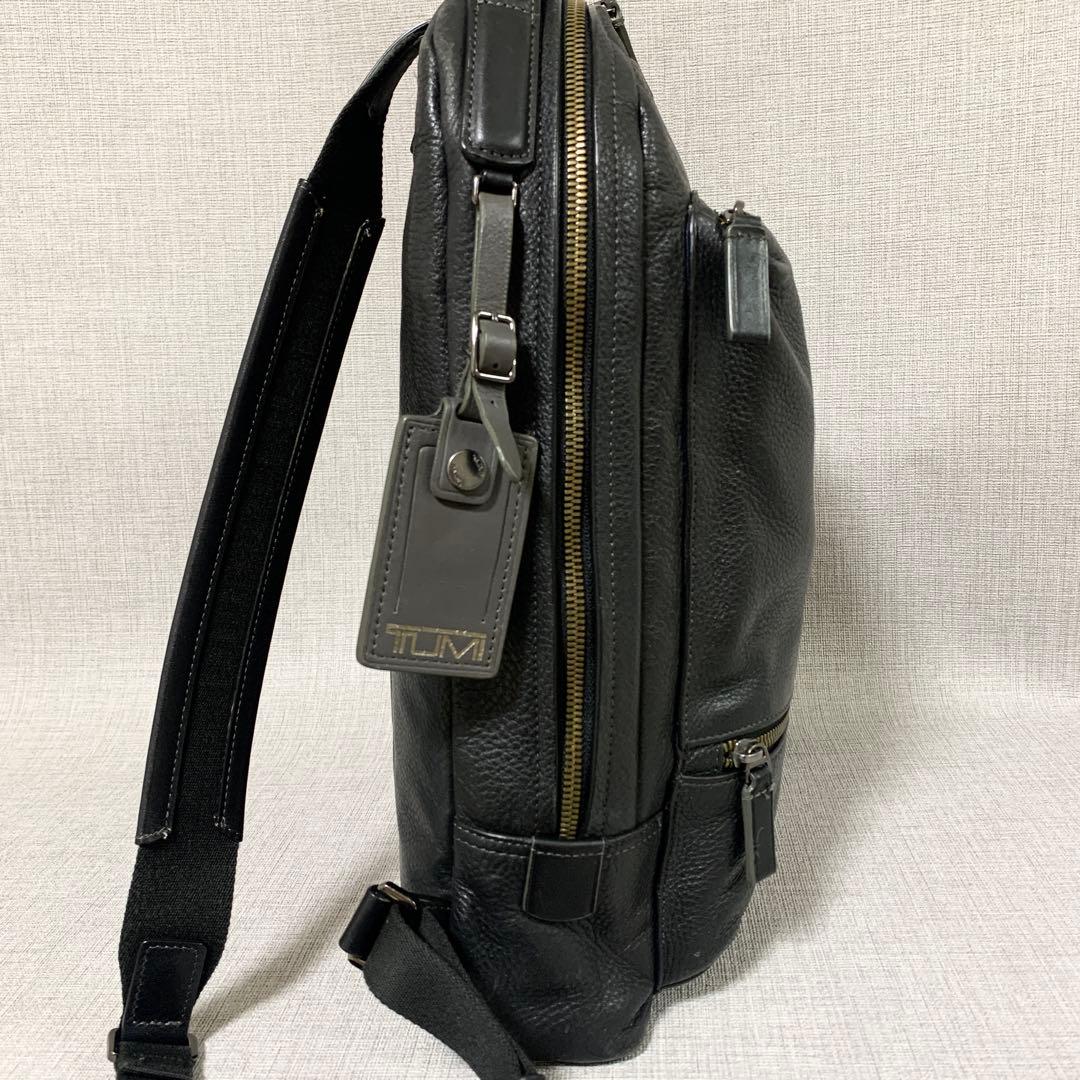 TUMI トゥミ ハリソン ベイツ オールレザー リュック ブラック ビジネス