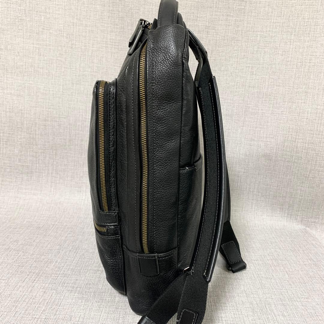 TUMI トゥミ ハリソン ベイツ オールレザー リュック ブラック ビジネス