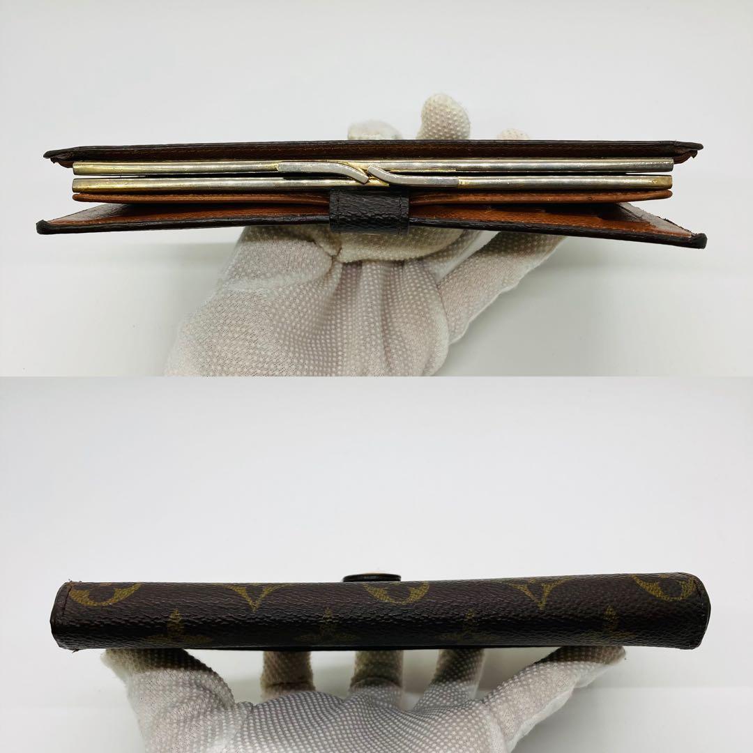 ルイヴィトン モノグラム コンチネンタル クラッチ がま口 長財布 A847