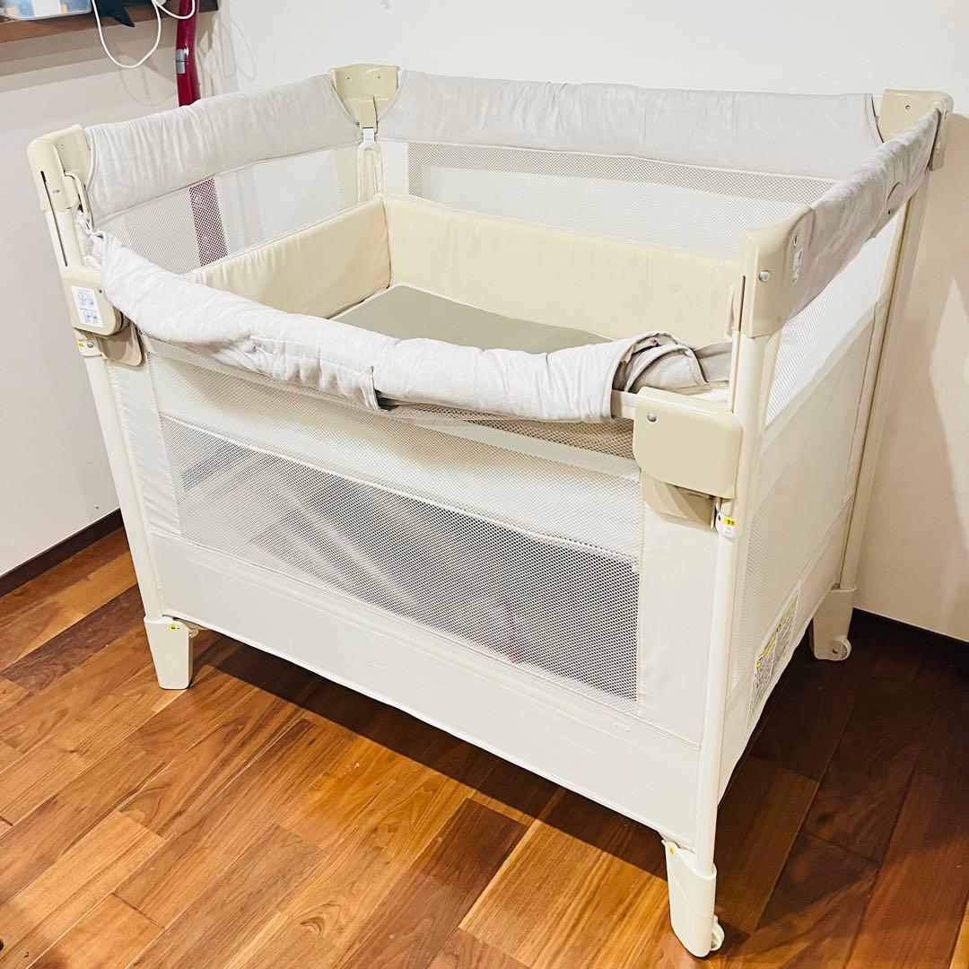 【上位モデル★】アップリカ　ベビーベッド ココネルエアー　プラス　洗濯済み