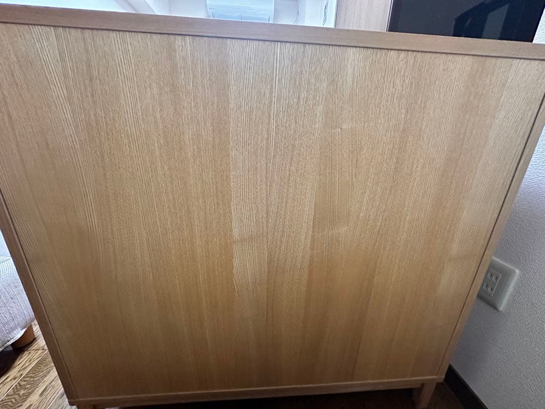 【廃番】【希少】無印良品 タモ材 チェスト 4段ワイド タンス