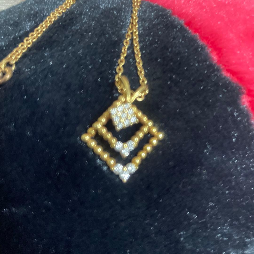 ウォルサム メレダイヤ ペンダントトップ イエローゴールド スウィング