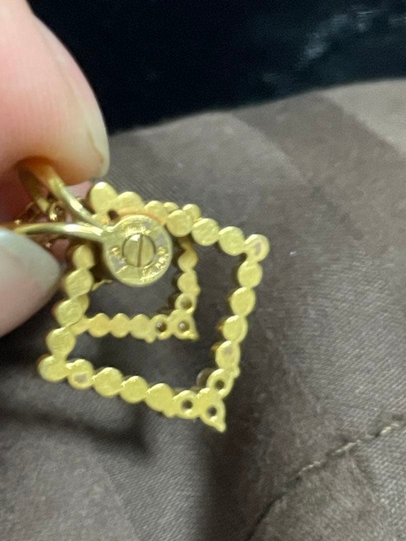 ウォルサム メレダイヤ ペンダントトップ イエローゴールド スウィング