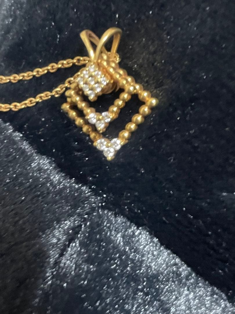 ウォルサム メレダイヤ ペンダントトップ イエローゴールド スウィング