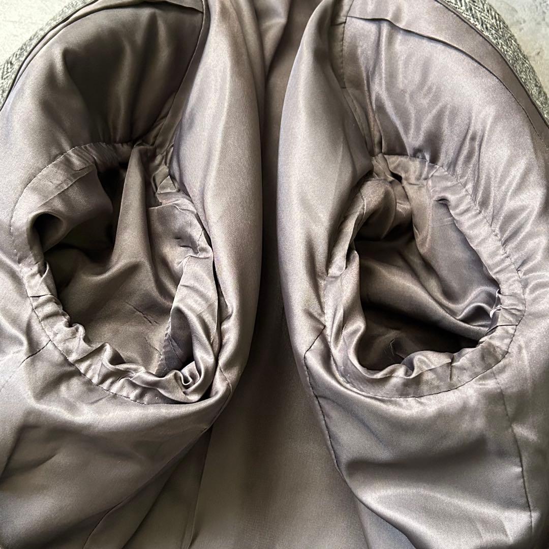 極美品 ハリスツイード ヘリンボーン AB7 テーラードジャケット ブレザー