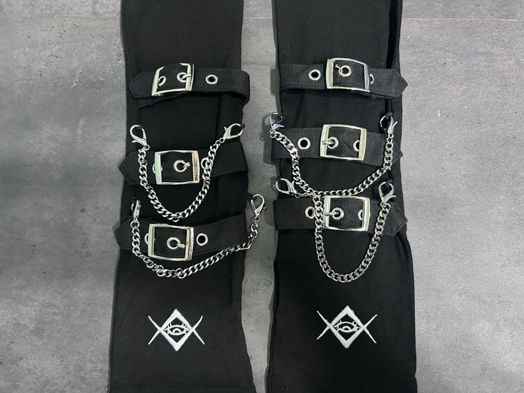 REFLEM レフレム レッグカバー付きレイヤードデニムショーパン グレー