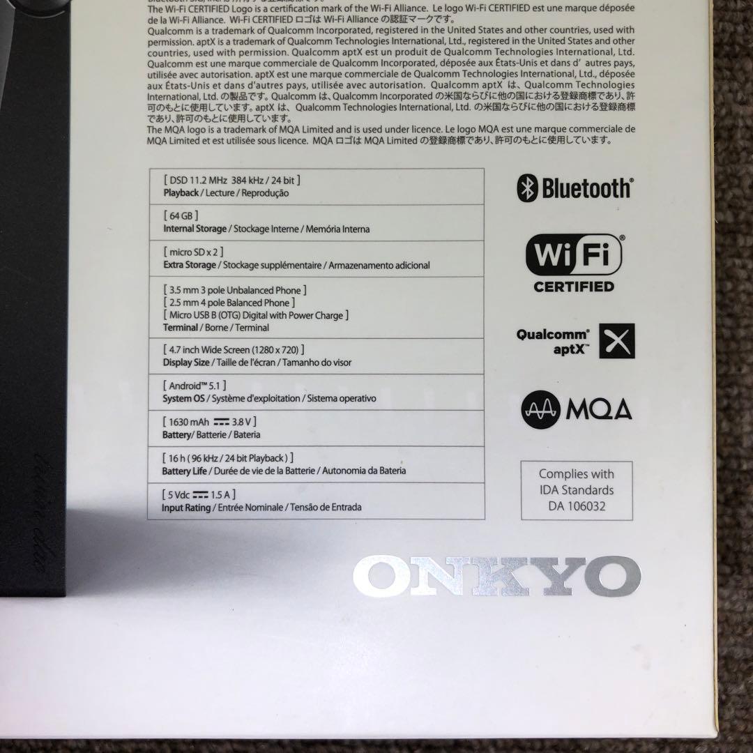 【美品】　ONKYO DP-X1A ハイレゾDAP 箱・取説・ケース付