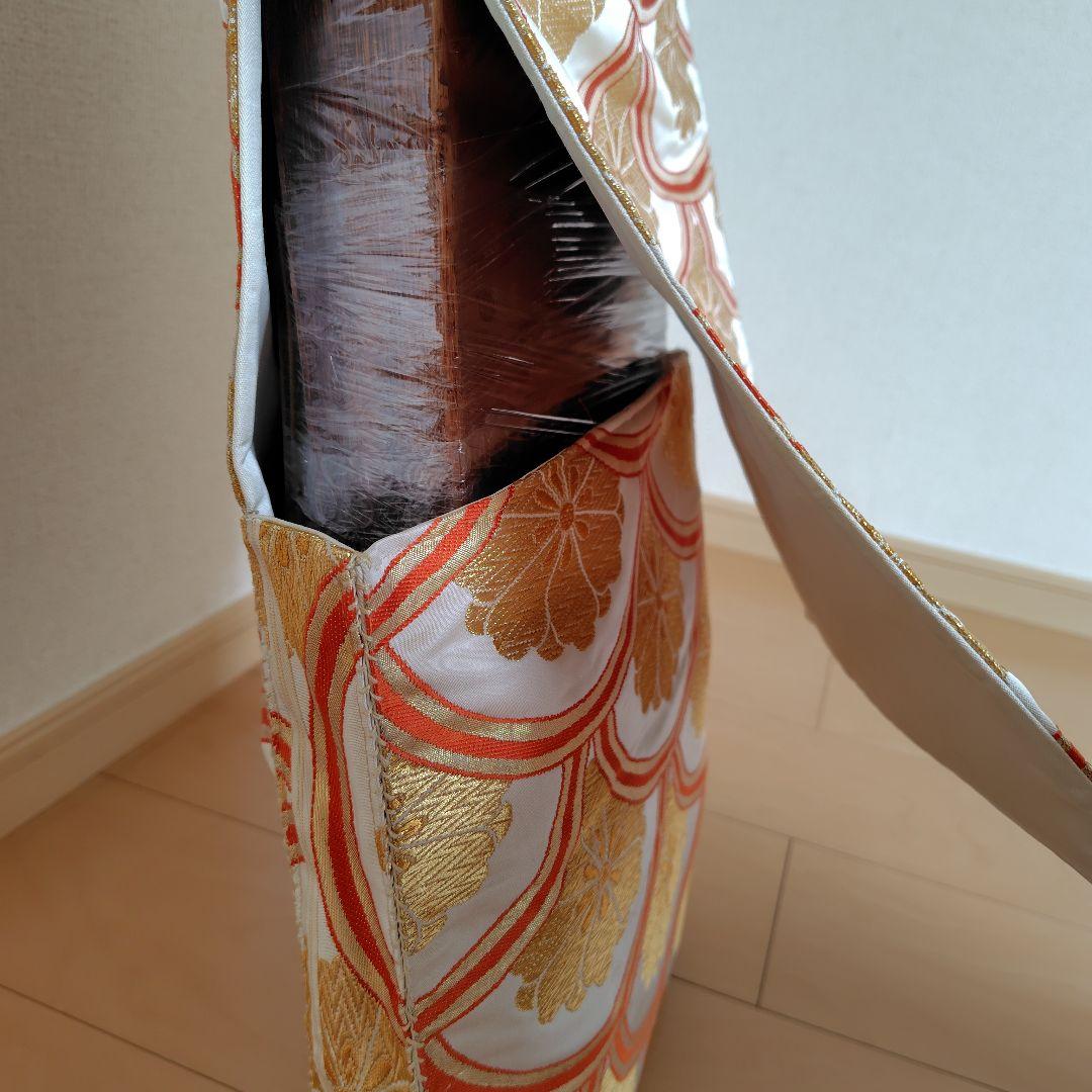 お琴カバー【菊】着物帯 ゆたん油単ハンドメイド 和楽器 正絹 袋帯 生田流山田流