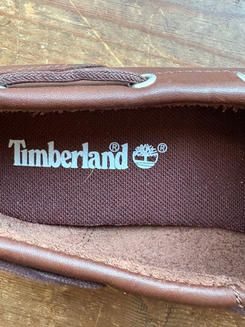 新品　試着のみ　Timberland ブラウン ローファー　デッキシューズ