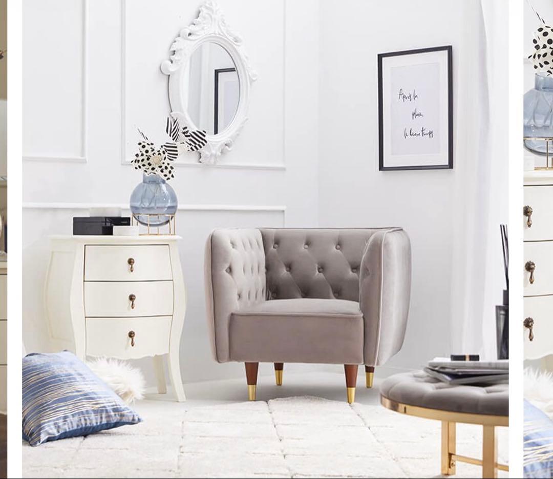 しゅしゅ　LOWYA ロウヤ　ソファ　ベルベット調