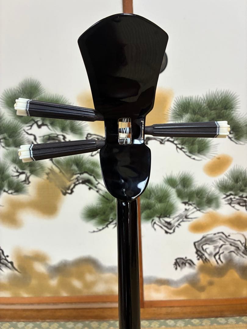 沖縄三線！貴重！知念大工型！本蛇皮！本張り！【一枚張り】⑤⑨