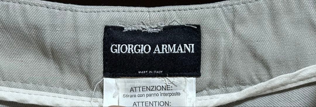 00s Giorgio Armani シルク100％ ワイドトラウザー