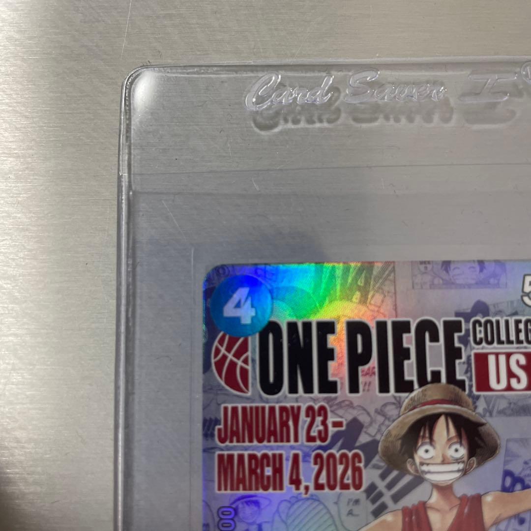【開封済み】ワンピースカード ルフィ バスケ カレッジ　限定プロモーションカード