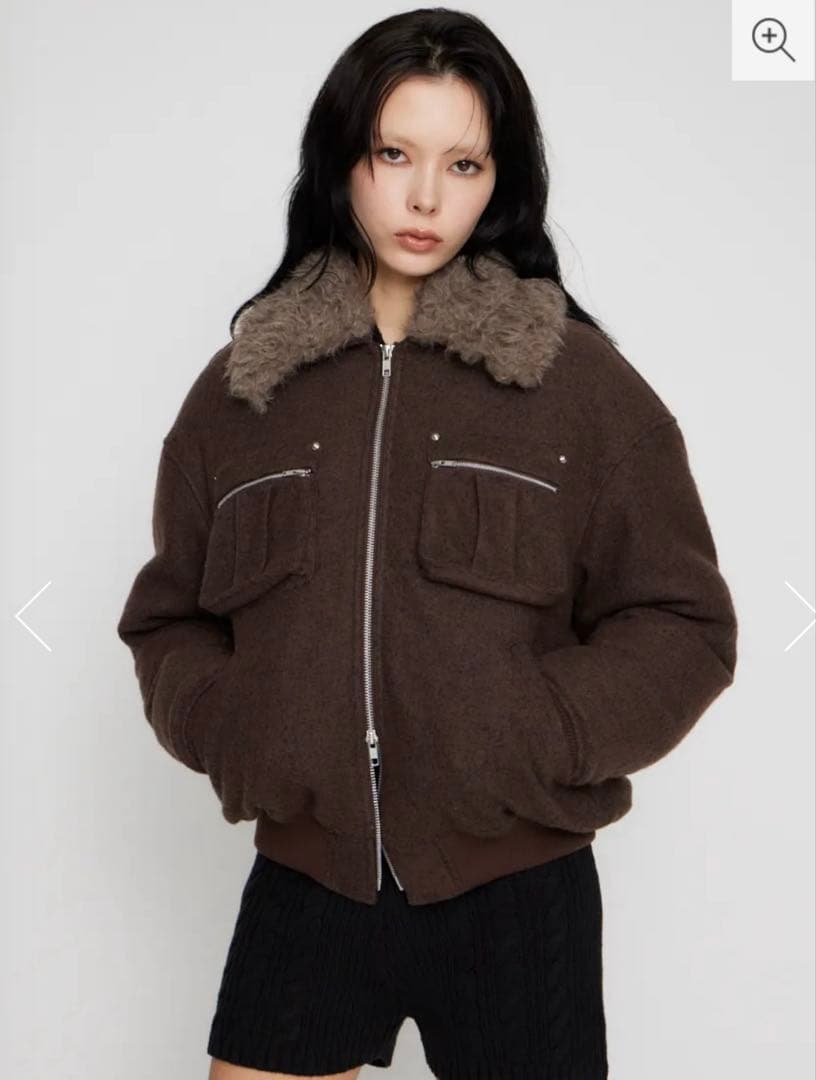 今季新作 TWEED LIKE BOA ブルゾン