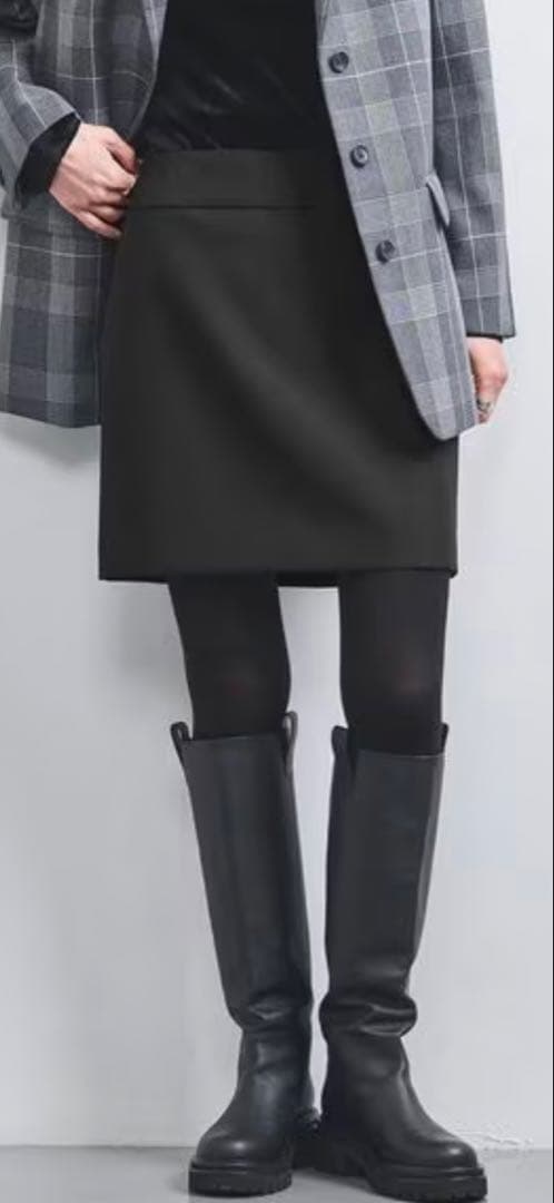 ユナイテッドアローズブラックタイトスカート ミニ丈